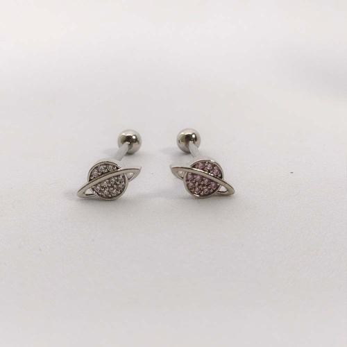 Fashion Personality Body Piercing Jewelry And Accessories Brass Unisex & micro pave cubic zirconia Sold By PC