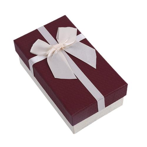 Jewelry Gift Box, Paper, with Satin Ribbon, dustproof & multifunctional, more colors for choice, 150x85x55mm, Sold By PC