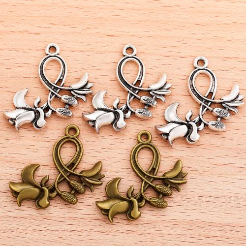 Zinc Alloy Flower Pendants plated DIY Sold By PC