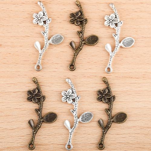 Pendentifs en alliage de zinc, branche, Placage, DIY, plus de couleurs à choisir, 40x18mm, Vendu par PC