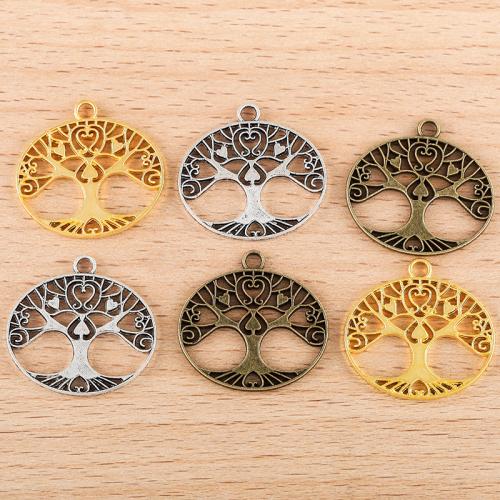 Tibetan Style Hollow Pendants, Round, plated, DIY, more colors for choice, 24x23mm, 100PC/Bag, Sold By Bag