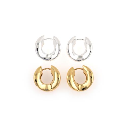 Brass Huggie Hoop Earring plated fashion jewelry & for woman nickel lead & cadmium free Sold By Pair