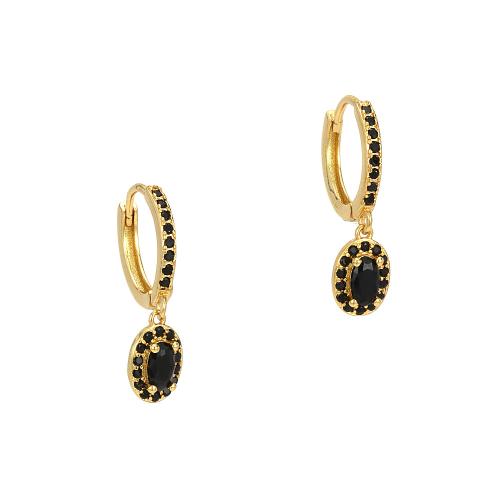 Cúbicos Circonia Pendiente Latón Micro pavimenta, metal, chapado en color dorado, Joyería & diverso tamaño para la opción & micro arcilla de zirconia cúbica & para mujer, más colores para la opción, libre de níquel, plomo & cadmio, Vendido por Par