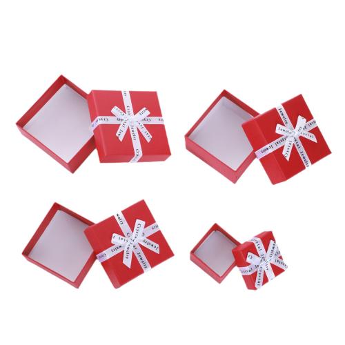 Jewelry Gift Box, Paper, with Sponge, dustproof & multifunctional & different size for choice, more colors for choice, Sold By PC