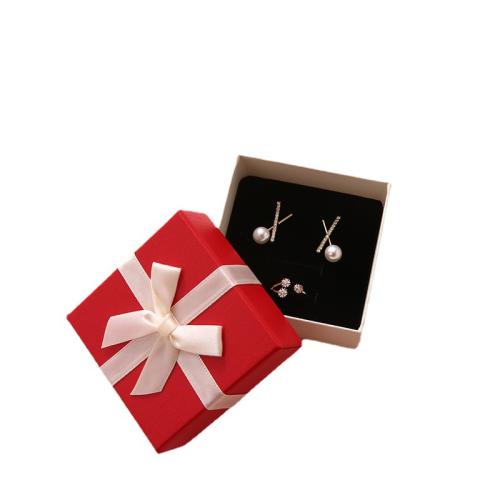 Jewelry Gift Box, Paper, with Sponge, dustproof & multifunctional & different size for choice & different designs for choice, more colors for choice, Sold By PC