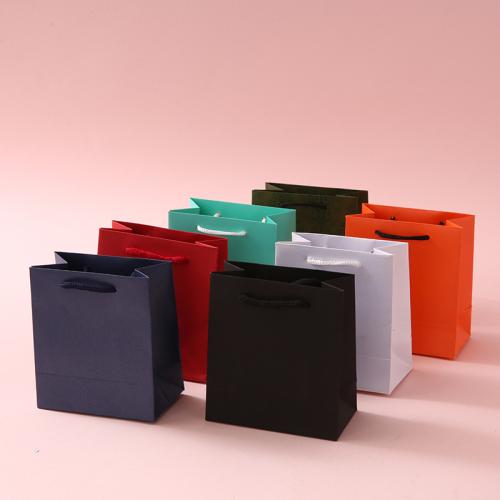 Gift Wrap Bags, Paper, portable & multifunctional, more colors for choice, 110x120x60mm, Sold By PC