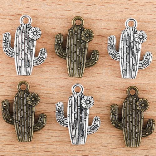 Tibetan Style Pendants, Opuntia Stricta, plated, DIY, more colors for choice, 20x15mm, Sold By PC