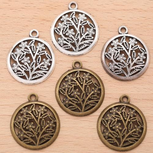 Zinc Alloy Hollow Pendants Round plated DIY Sold By PC