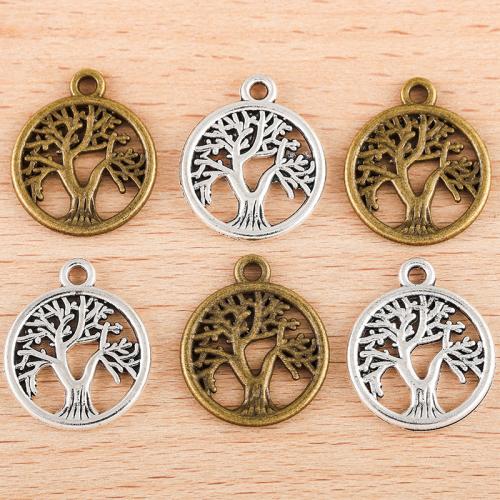 Tibetan Style Pendants, Round, plated, DIY, more colors for choice, 19x16mm, Sold By PC