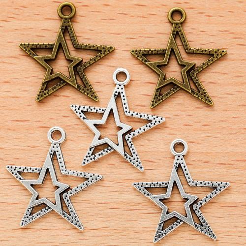 Zinc Alloy Star Pendant plated DIY Sold By PC