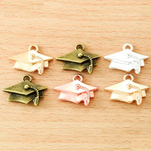 Tibetan Style Hat Pendants, plated, DIY, more colors for choice, 25x20mm, Sold By PC