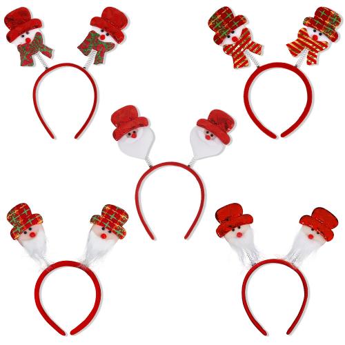 Velveteen Hair Band, with Plastic & Iron, Christmas Design & different styles for choice, Sold By PC