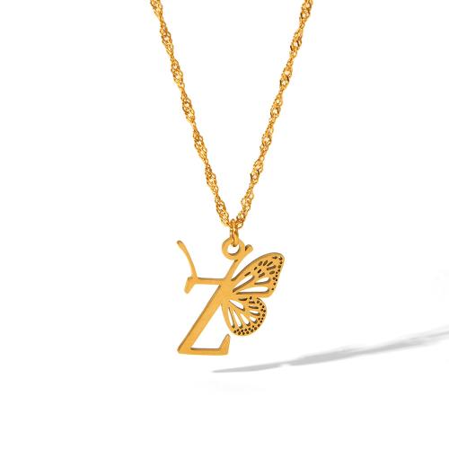 Stainless Steel Jewelry Necklace 304 Stainless Steel with 5cm extender chain fashion jewelry & for woman golden Length Approx 42 cm Sold By PC