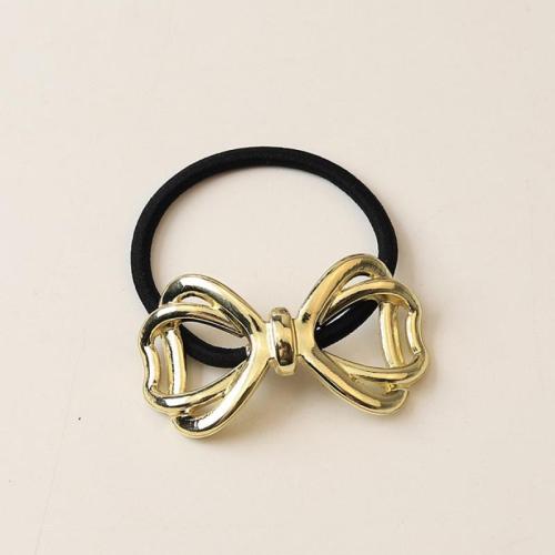 Ponytail Holder, Tibetan Style, with Nylon, for woman, more colors for choice, Bow tie size 55x35mm, Sold By PC