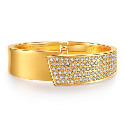 Tibetan Style Bangle, fashion jewelry & for woman & with rhinestone, Sold By PC