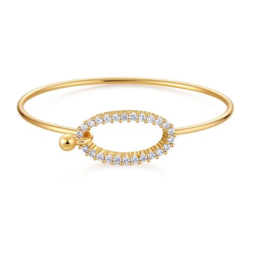 Brass Bracelet & Bangle, fashion jewelry & micro pave cubic zirconia & for woman, Sold By PC