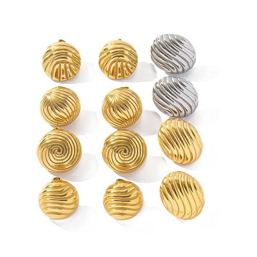 Boucle d'oreille de gaujon en acier inoxydable, Acier inoxydable 304, bijoux de mode & styles différents pour le choix & pour femme, plus de couleurs à choisir, Vendu par paire