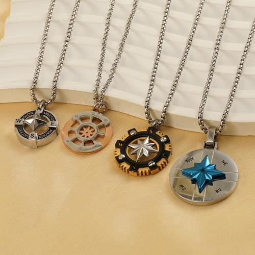 Stainless Steel Jewelry Necklace, 304 Stainless Steel, fashion jewelry & Unisex & different styles for choice, Sold By PC