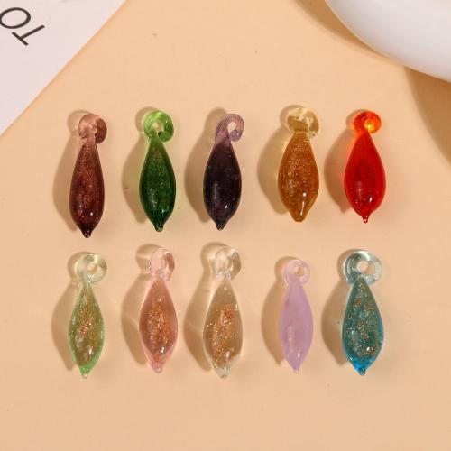 Fashion Lampwork Pendants, DIY, more colors for choice, 12.50x8mm, Sold By PC