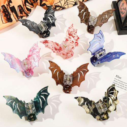 Hair Claw Clips Plastic Bat handmade Halloween Design & for woman Sold By PC