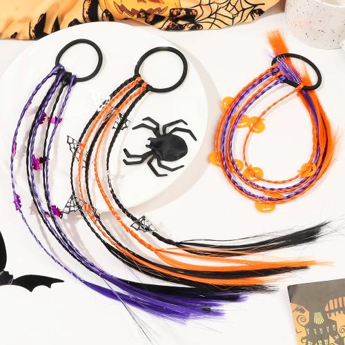 Ponytail Holder, Artificial Fibre, with Rubber Band, handmade, Halloween Design & different styles for choice & different designs for choice & for woman, Sold By PC