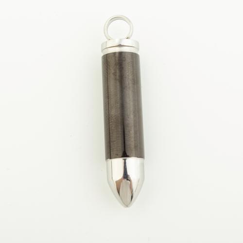 Stainless Steel Pendants 304 Stainless Steel Bullet Vacuum Ion Plating DIY black Approx 6mm Sold By PC