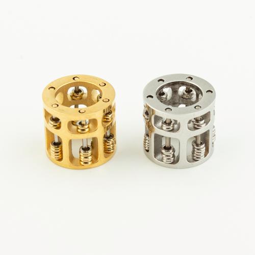 Stainless Steel Pendants 304 Stainless Steel Vacuum Ion Plating DIY & hollow Approx 7mm Sold By PC