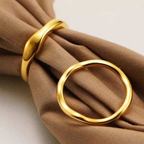 Stainless Steel Finger Ring 304 Stainless Steel plated & for woman gold Sold By PC