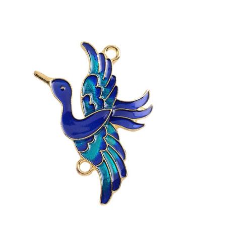 Animal Tibetan Style Connector, Bird, plated, DIY & enamel, more colors for choice, 10PCs/Bag, Sold By Bag