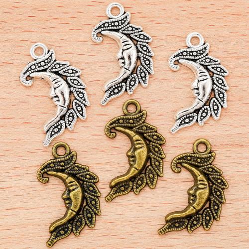 Zinc Alloy Moon Pendants plated DIY Sold By PC