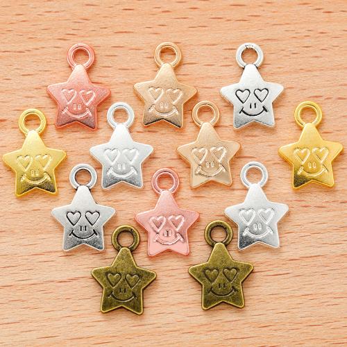 Tibetan Style Star Pendant, plated, DIY, more colors for choice, Sold By PC