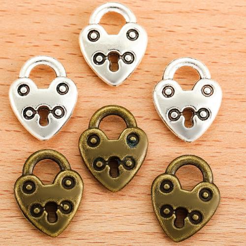 Zinc Alloy Heart Pendants plated DIY Sold By PC