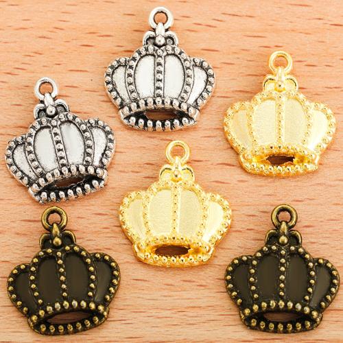 Zinc Alloy Crown Pendants plated DIY Sold By PC