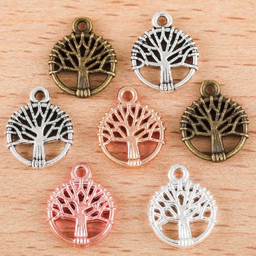 Zinc Alloy Pendants Round plated DIY Sold By PC