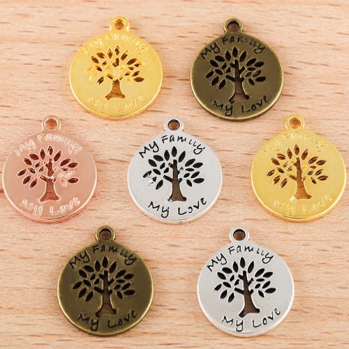 Zinc Alloy Hollow Pendants Round plated DIY Sold By PC