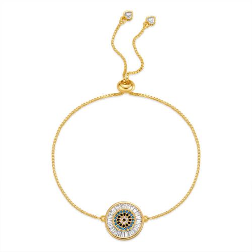 Cúbicos Circonia pulsera Latón Micro pavimenta, metal, Joyería & diferentes estilos para la opción & micro arcilla de zirconia cúbica & para mujer, longitud:aproximado 22 cm, Vendido por UD