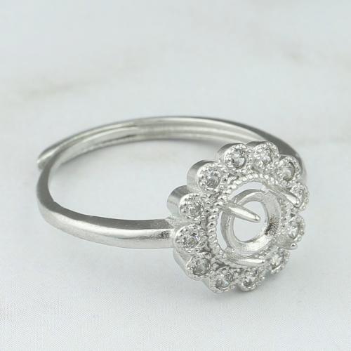 Brass Bezel Ring Base, DIY & different styles for choice & micro pave cubic zirconia, Sold By PC