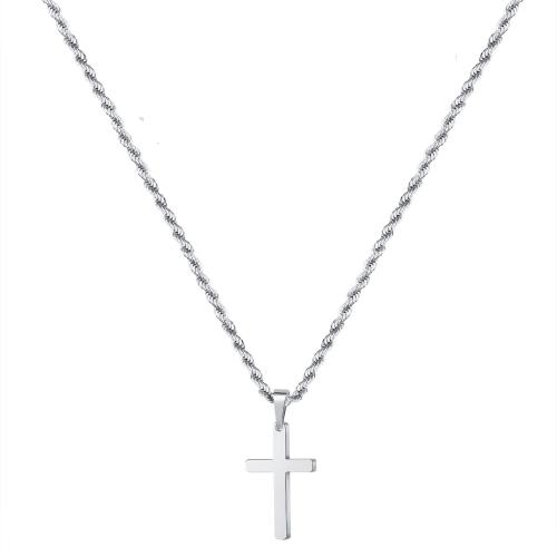 Stainless Steel Jewelry Necklace 304 Stainless Steel Cross fashion jewelry & for man Sold Per Approx 45 cm Approx 60 cm Strand