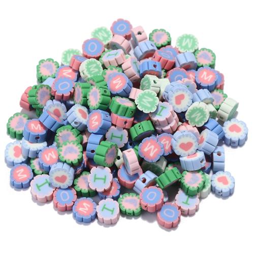 Polymer Clay Beads, DIY, mixed colors, 4.50x9.80mm, Hole:Approx 1.5mm, 100PCs/Bag, Sold By Bag