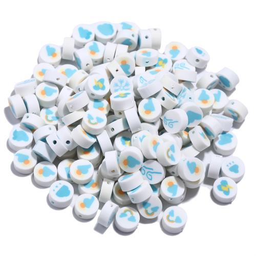 Polymer Clay Beads, DIY, mixed colors, 45x98mm, Hole:Approx 1.5mm, 100PCs/Bag, Sold By Bag