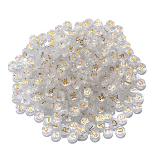 Transparent Acrylic Beads DIY & enamel white Approx 1.2mm Sold By Bag