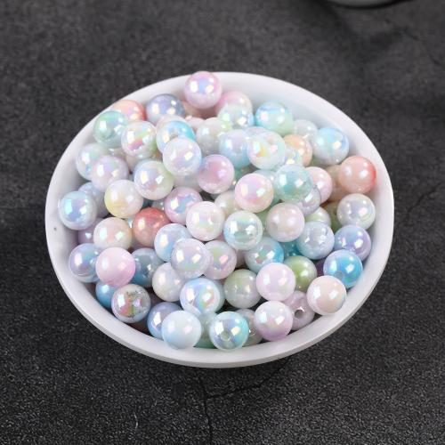 Acrylic Jewelry Beads, Round, DIY, more colors for choice, 8mm, 100PCs/Bag, Sold By Bag