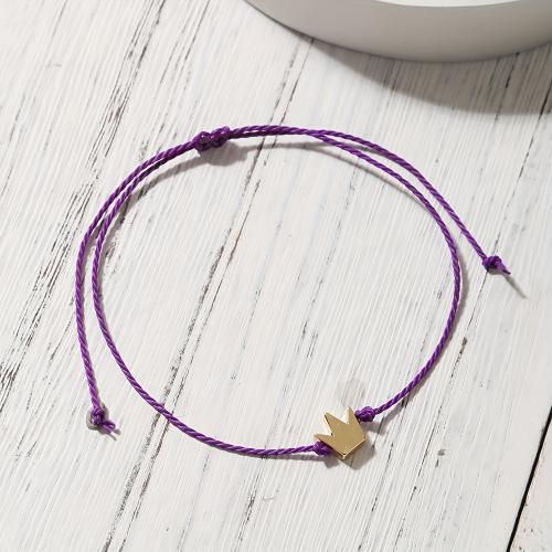 Moda crear pulseras de cordón de cera, acero inoxidable 304, con Cordón de cera, diferentes estilos para la opción & para mujer, más colores para la opción, Vendido por UD