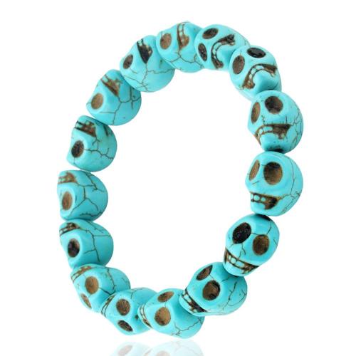 Fashion Turquoise Bracelets, handmade, punk style & Unisex, more colors for choice, Length:Approx 16 cm, Sold By PC