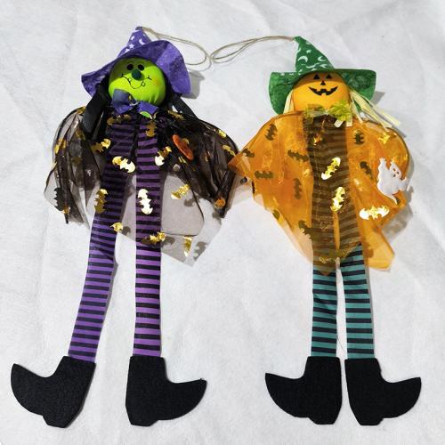 Polyester Halloween Ornaments, with Linen & PE Foam & Non-woven Fabrics & Paper & Iron, Halloween Design & different styles for choice, more colors for choice, Sold By PC