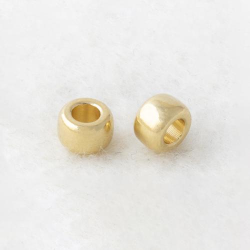 Brass Spacer Beads, polished, DIY & different size for choice, more colors for choice, Approx 100PCs/Bag, Sold By Bag