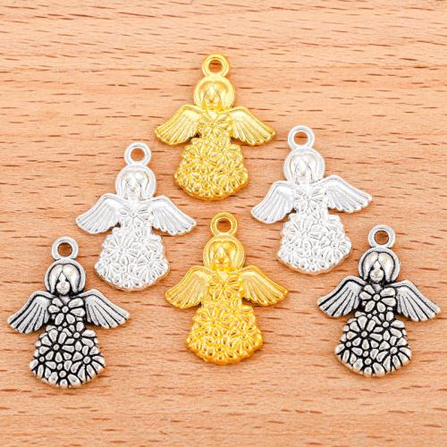 Tibetan Style Pendants, Angel, plated, DIY, more colors for choice, 19x14mm, Sold By PC