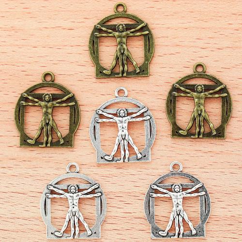 Tibetan Style Pendants, plated, DIY, more colors for choice, 25x22mm, Sold By PC