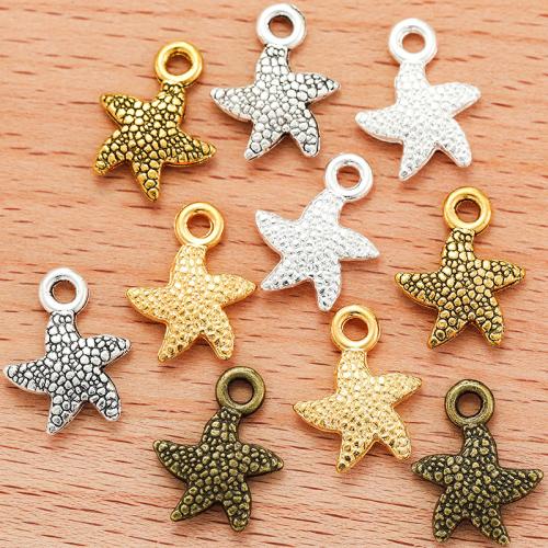 Zinc Alloy Animal Pendants Starfish plated DIY Sold By PC