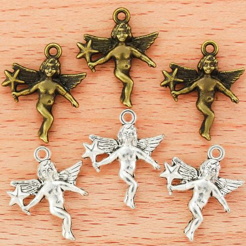 Zinc Alloy Pendants Angel plated DIY Sold By PC